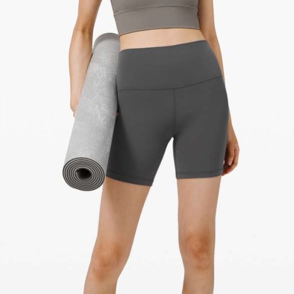 Lululemon Athletica Dark Gray Athletic Shorts - Picture 1 of 6